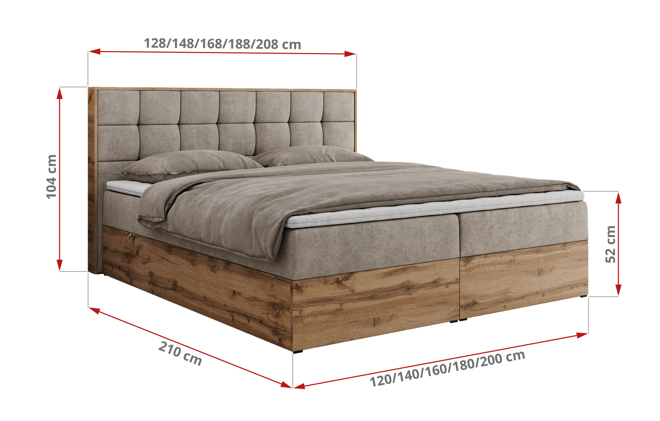 wymiary łóżka Albero 4